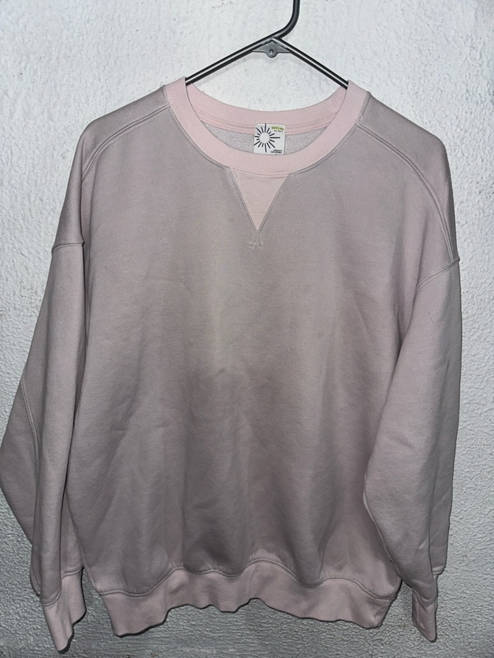 Light Pink Crewneck Sweatshirt offline